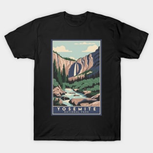 Yosemite National Park Vintage Travel Poster T-Shirt